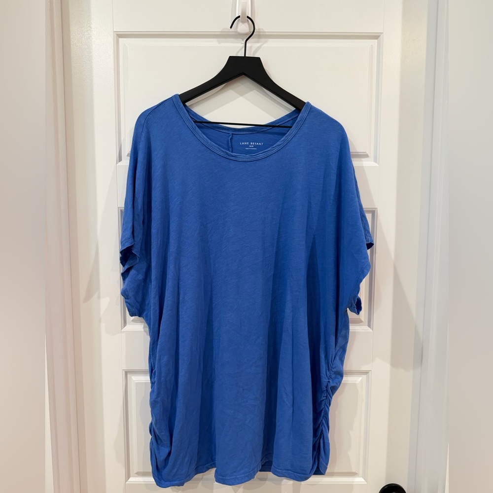 Lane Bryant Blue Short Sleeve Top 26/28